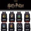 Stylish Harry Potter Print Canvas Backpack With Hidden Zipper Pockets