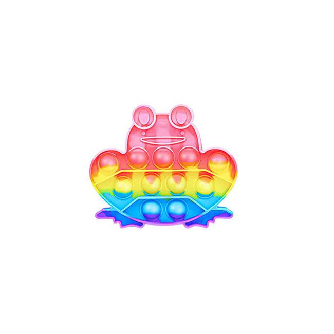 1Pc Rainbow Pop Push Bubblle Fidget Anti Stress Relief Toys For Adult Children Special Needs Sensory Toys Interactive Toys