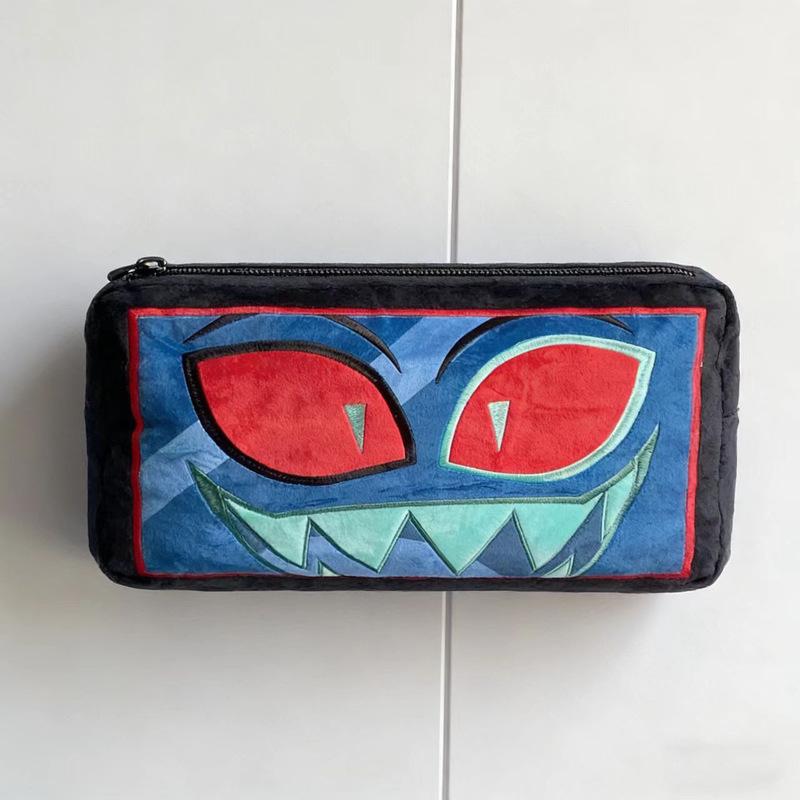 In Stock Hazbin El Vox Plush Doll Bag Pencil Case Coin Purse Cute Anime Peripherals Toy Birthday Christmas Gift
