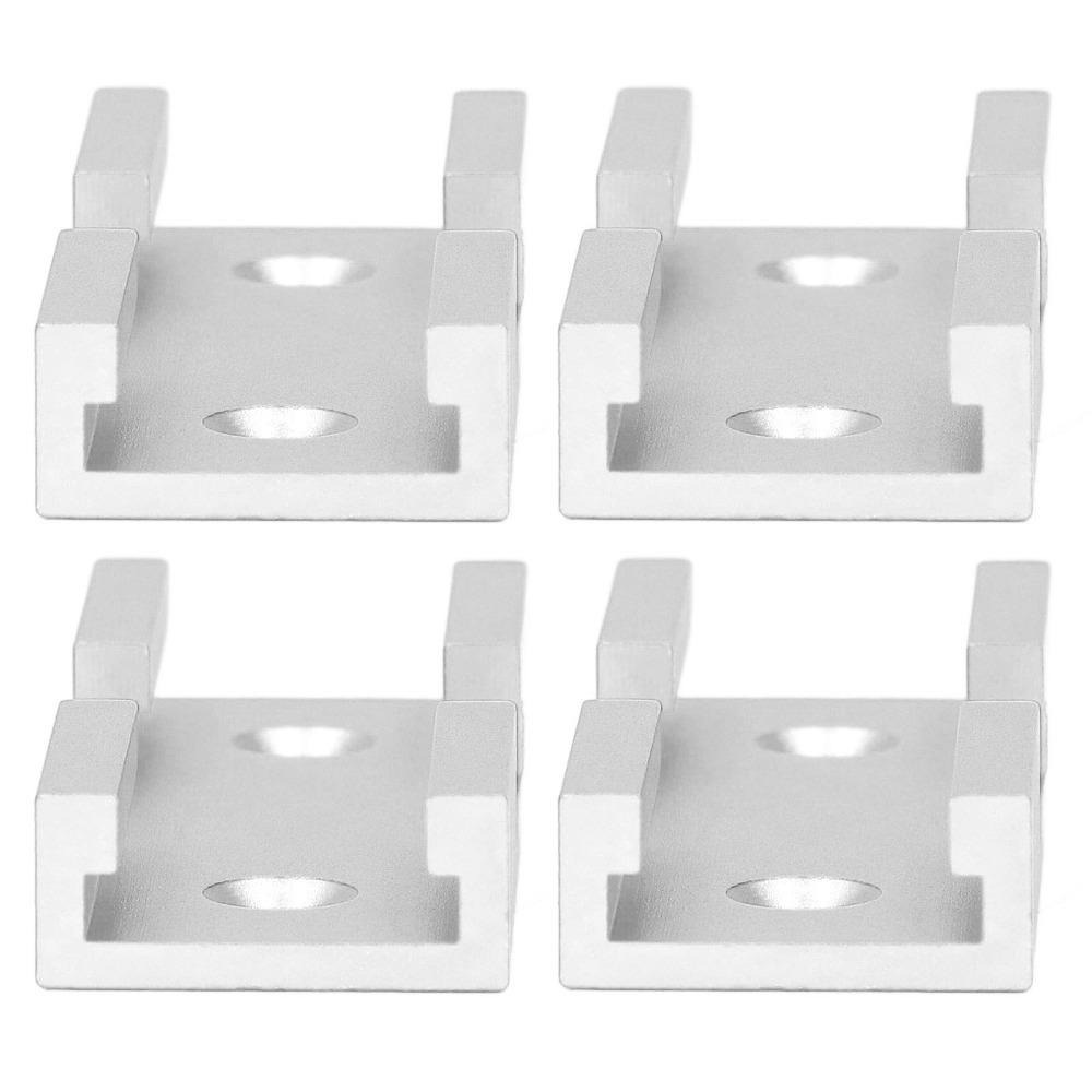 4pcs 80mm Length Woodworking Cross Track Connector Aluminum Alloy Track Connector Woodworking