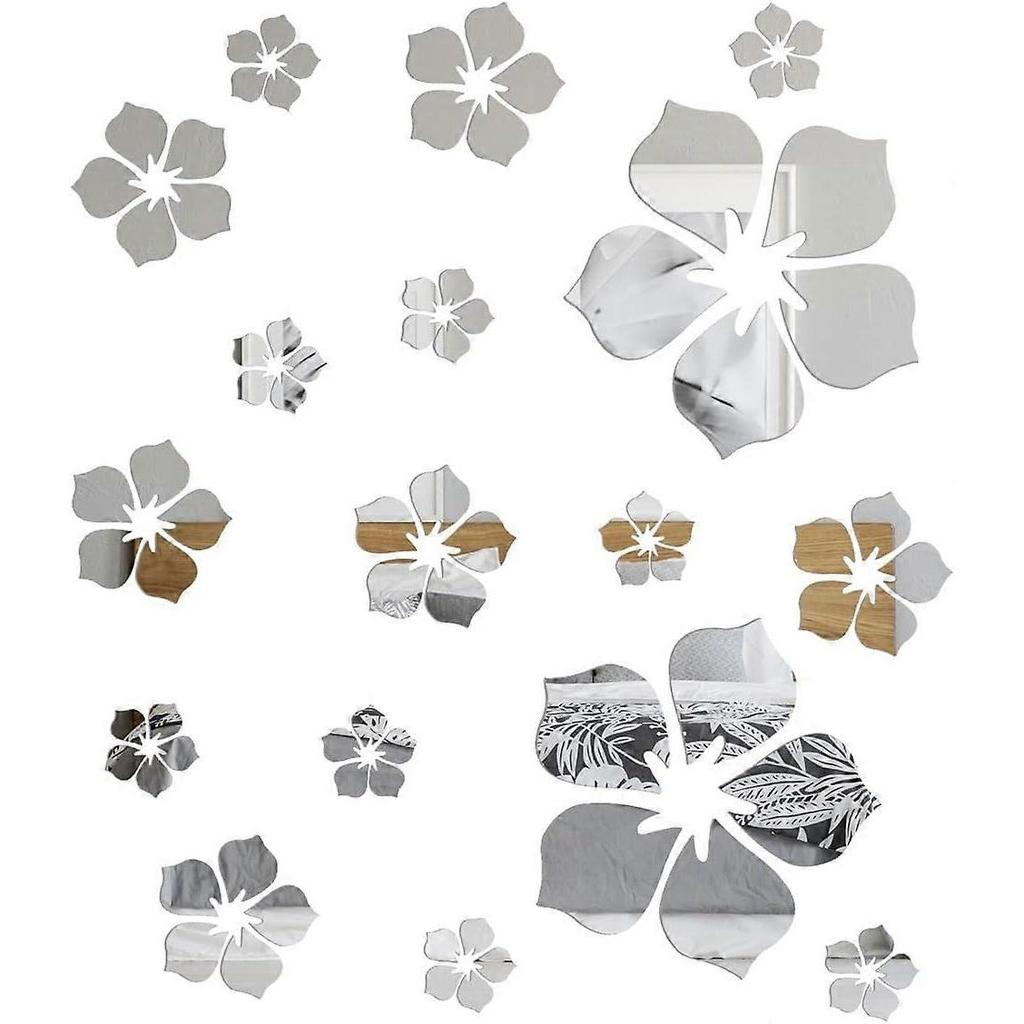 18 pieces set - Mirror Sticker - Wall Stickers - Mirror Wall Decoration - Stick-on Mirrors - Wall Mirror - Impact-resistant Acrylic Mirror Sheet - St