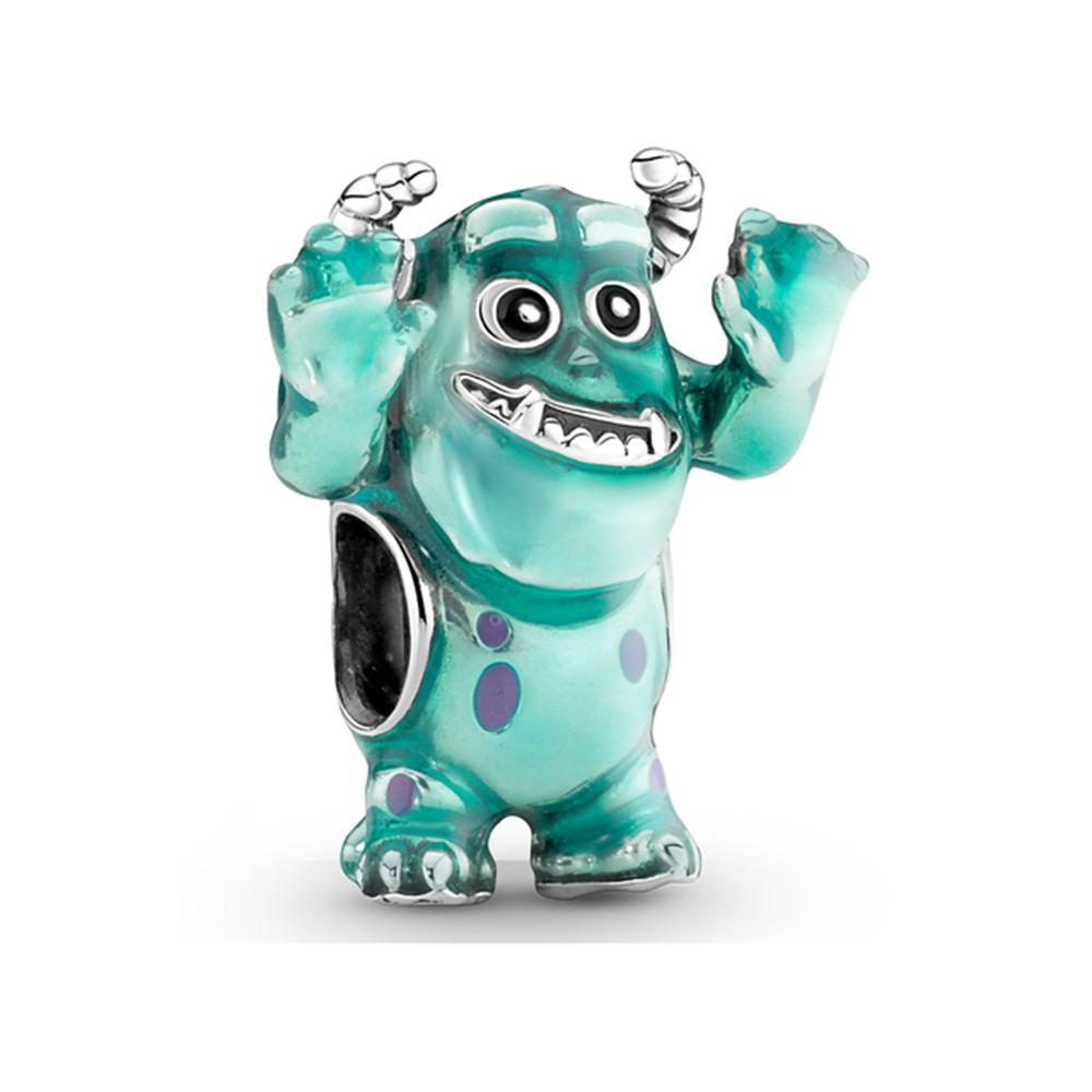Silver 925 Charms Fit Bracelet Remy Pixar Monsters University Mike Beads Charm Jewelry Trinkets