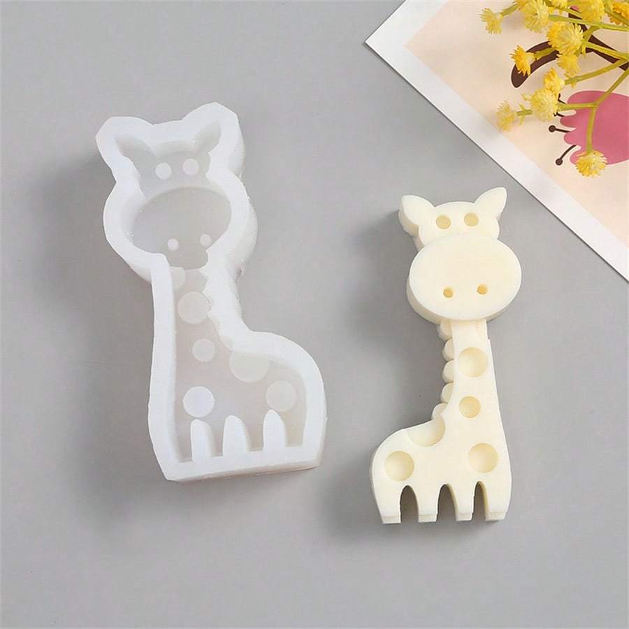 Сова, Слон, Жираф, Динозавр Форма для ароматерапевтической свечи, DIY Форма для гипсового камня-диффузора в виде животного