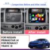 Android Car Video 2di For Nissan Primastar J4 For Opel Vivaro X83 For Renault Trafic 2 Stereo Radio Player Navigation Carplay BT