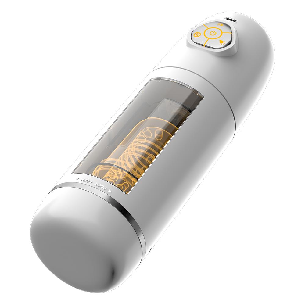 Автоматическая чашка-мастурбатор для мужчин 10 режимов поступательного движения и вращения Карманная киска Машина для минета пенисом Секс-игрушка для мужчин Товары для взрослых