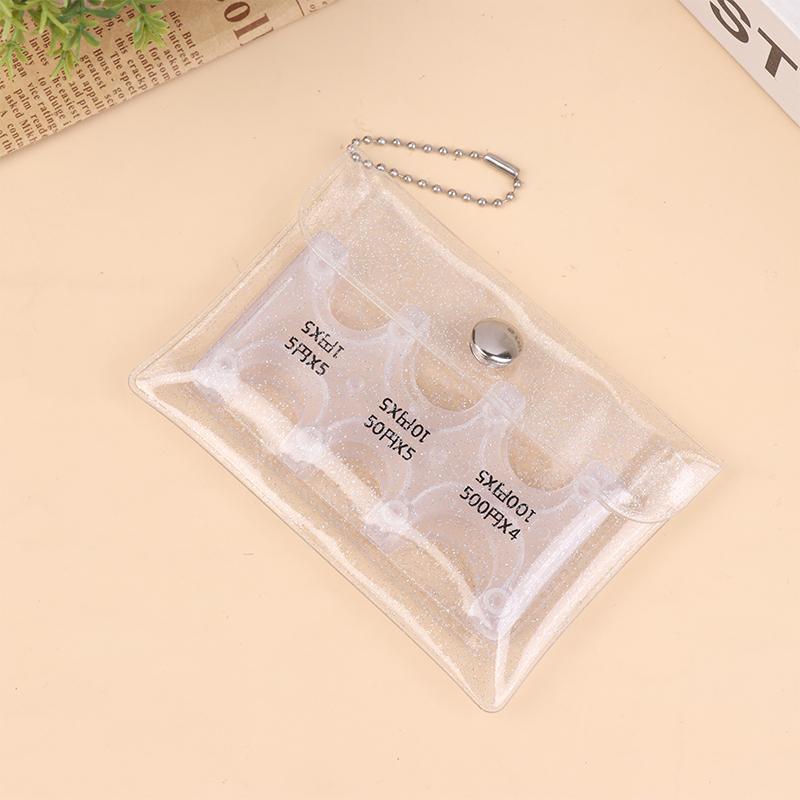 Coin Dispenser Keychain Transparent Coin Collection Purse Wallet Portable Japan Coin Holder Coin Changer Holder Coin Organizer
