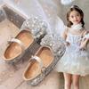 Girls Princess Shoes Children's Casual Shoes Small Leather Shoes Soft Sole Crystal Shoes Lightweight Shoes