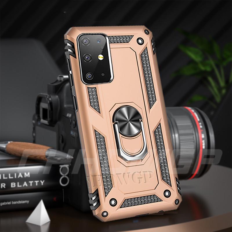 Противоударный чехол с магнитной броней для Samsung Galaxy A51 A71 A21S A50 A70 A70 A01 A11 A21 A31 A41 A81 A91 A40 A20 A10 S S20 S10 S9 Plus крышка держателя кольца