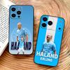 Футбольный E-Эрлинг Х-Холанд Чехол для телефона Для iPhone 17,16,15,14,13,12,11,Plus,Pro,Max,Plus,XS,мягкий чехол Черный силикон