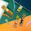 Милый кот Четыре сезона Китайская металлическая закладка - Культурный подарок, Креативный ажурный дизайн, Украшение для чтения и дневника.