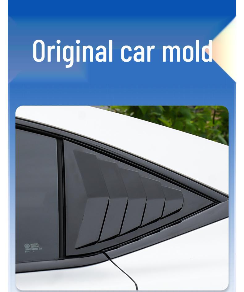 Deep Blue SL03 Rear Window Triangular Louver Decoration - Exterior Accessories for Cars