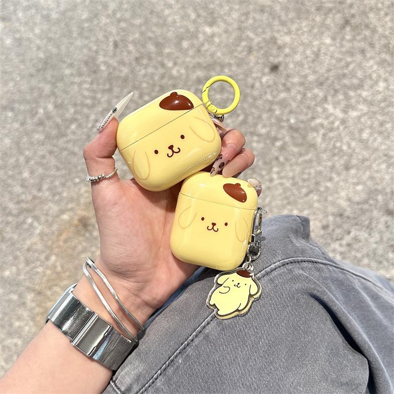 Cute Cartoon dog Case For Airpods 4 3 Pro 2 1 Pro2 Flip Earphone Shaped Stand Holder Protective Headphone Cover