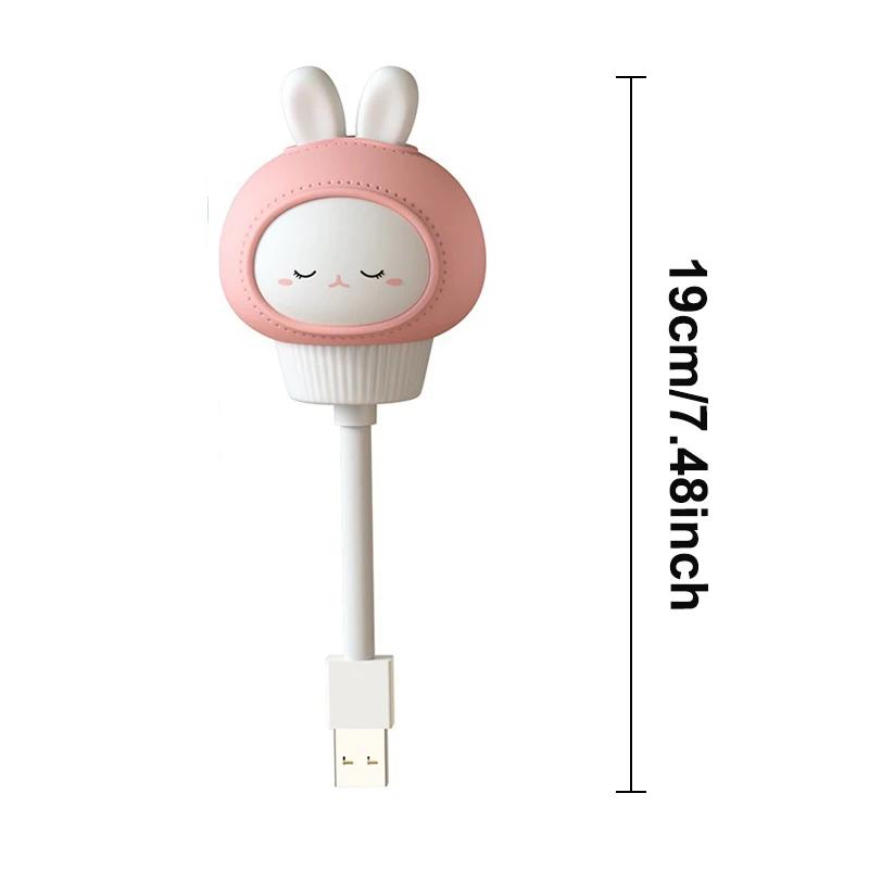 LED enfants USB veilleuse mignon dessin animé lampe de nuit ours bébé enfant chambre décor lampe de chevet cadeau de noël