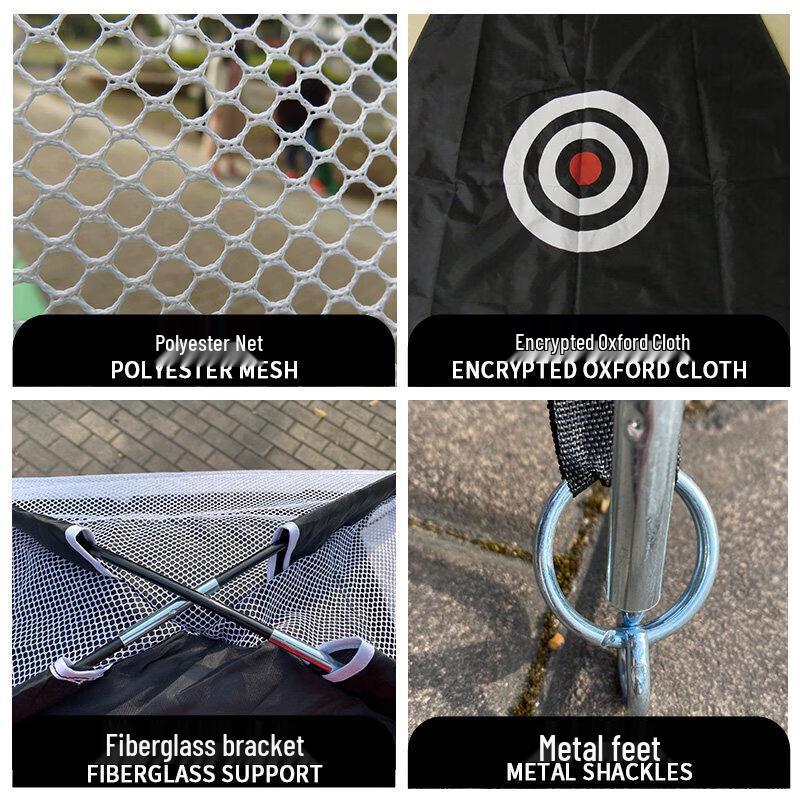 JINGGENG Golf Practice Hitting Cage & Net Set