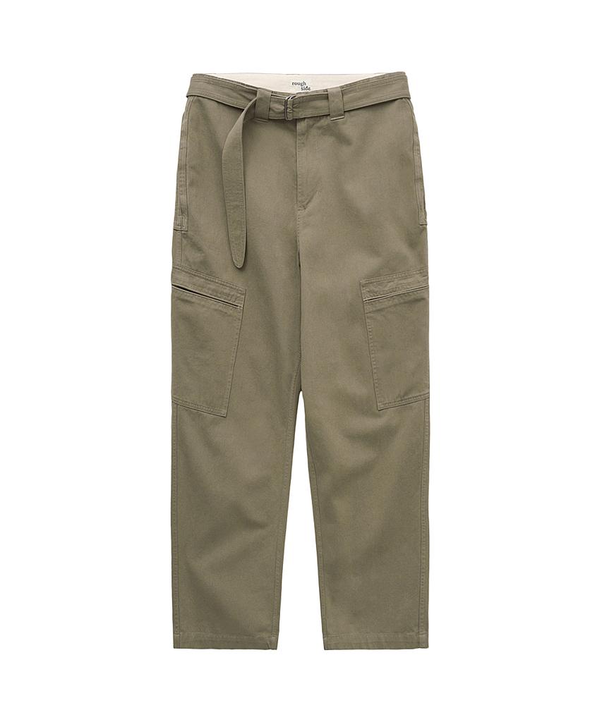 Leopeusaideu Belted Flight Pants Khaki Beige