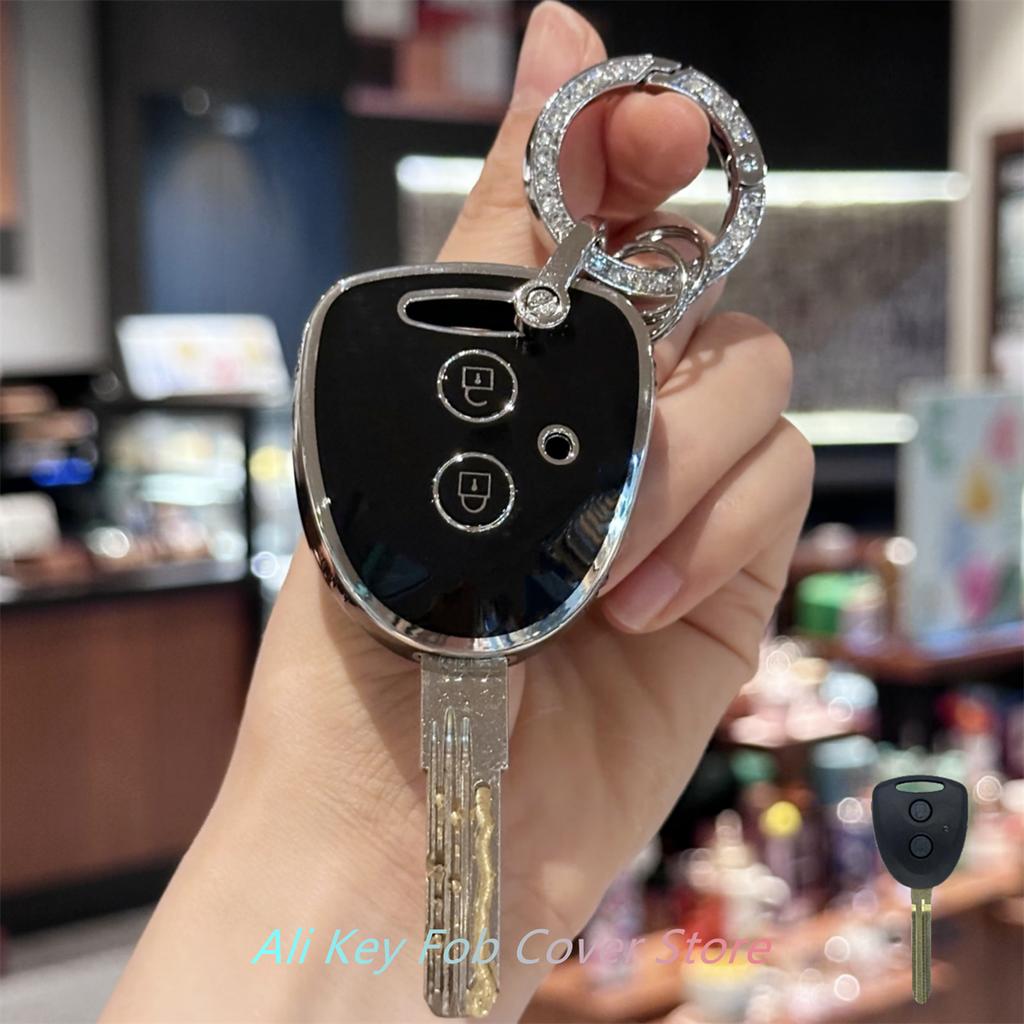 Чехол для брелока с ремешком для ключей для TOYOTA Grand New Avanza Daihatsu Xenia PERODUA Alza Myvi Axia Perodua 2 кнопки