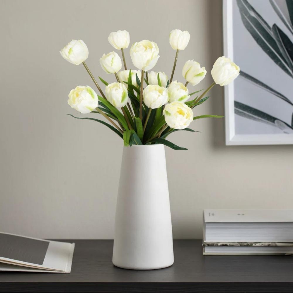 5 пучков настоящих тюльпанов Букет цветов 15 головок искусственных тюльпанов для свадебных композиций Центральные украшения для дома