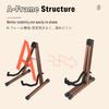 Donner DS-3 Folding Wooden A-Type Guitar Stand, Easy Installation, Stable, Compatible with Acoustic Guitar, Bass, and Banjo
