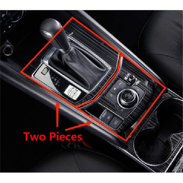 Gear Box Park Handbrake Console Cover Trim For 2017- Mazda CX-5 CX5 Black