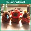 Keychain Stuffed Capybara Soft Short Plush Toy Pp Cotton Backpack Accessory