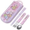 Lunch Box Trio Made In Sliding Name Stickers Sumikko Gurashi Ebiten Idol Children's Set, Antibacterial, Chopsticks, Spoon, Fork, Cutlery,