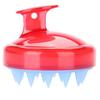 Silicone Shampoo Scalp Shower Bathing Washing Hair Massage Massager Brush Comb Red