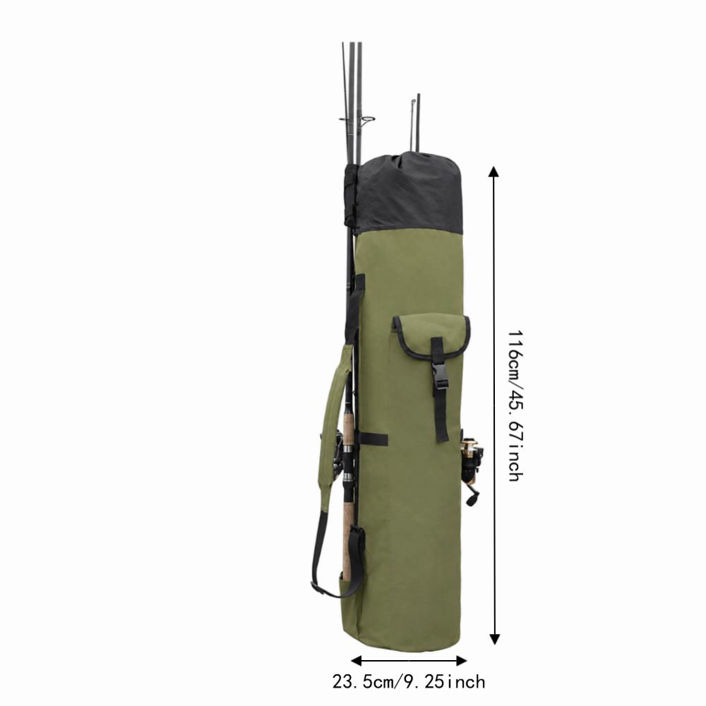 Large Capacity Fishing Rod Bag 600D Oxford Cloth Fishing Rod Case Fishing Tackle Bag