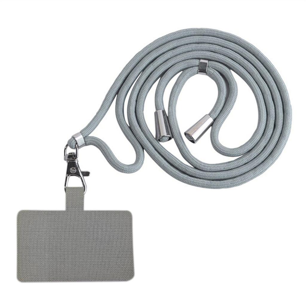 Мягкий ремешок-патч для телефона для всех чехлов для телефонов, однотонный, бытовой, внешний, для ношения на шее, освобождающий руки и предотвращающий потерю