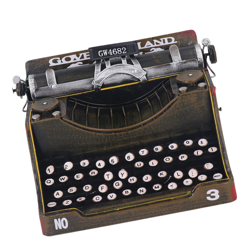 Retro Vintage Typewriter Decoration Sturdy Stylish Retro Typewriter Model Prop for Homes Living