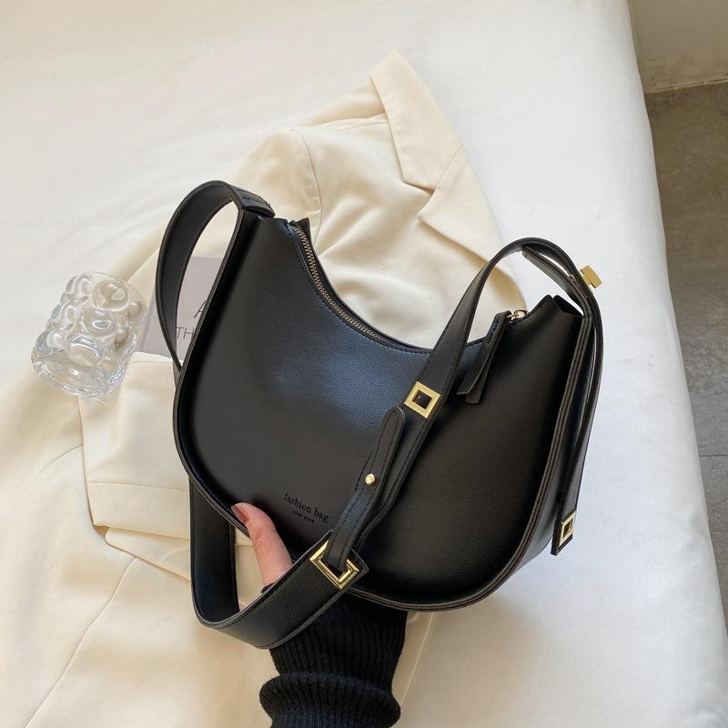 Новая сумка высокого класса, универсальная женская сумка, ретро сумка через плечо, модный широкий плечевой ремень, сумка кроссбоди подмышку.