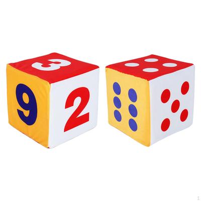 2x Радужные Цифры Точки Гигантские 6-дюймовые квадратные Губка Бассейн Обучение Образовательные Игрушки Украшение для Вечеринки