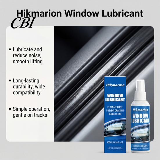 Window Strip Lubricant Car Track Lubricant, Eliminates Squeaky Noises Sealant for Smooth Glass Movement, 100ml Rubber Seal Conditioner Side Windows &