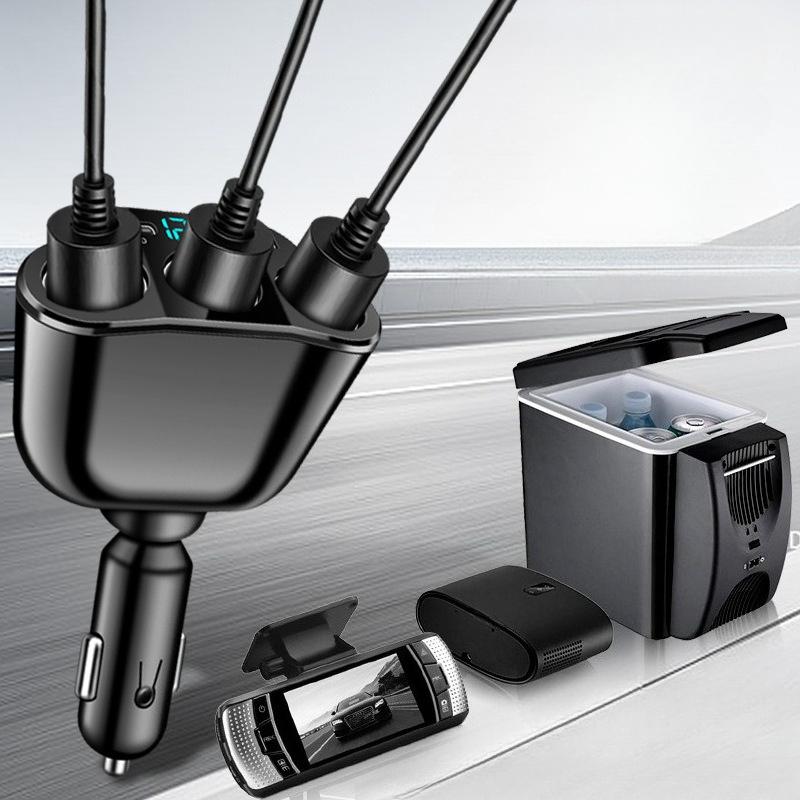 Универсальный адаптер прикуривателя 336 Вт PD USB 66 Вт Супер быстрая зарядка Разъем для зарядки телефона 12-24 В Автомобильное зарядное устройство 5-портовое