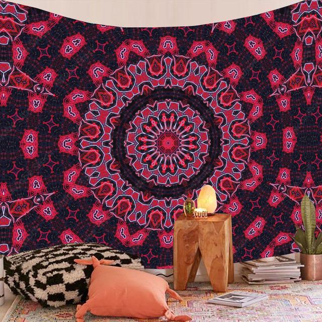 Indian Mandala Tapestry Wall Hanging Colorful Boho Home Decor Beach Throw Rug Blanket Room Decor Aesthetic Bohemian Tapestries