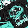Футболка Hatsune Miku, Футболка с аниме-девушкой, Кавайный топ Vocaloid, Футболка Project Diva,