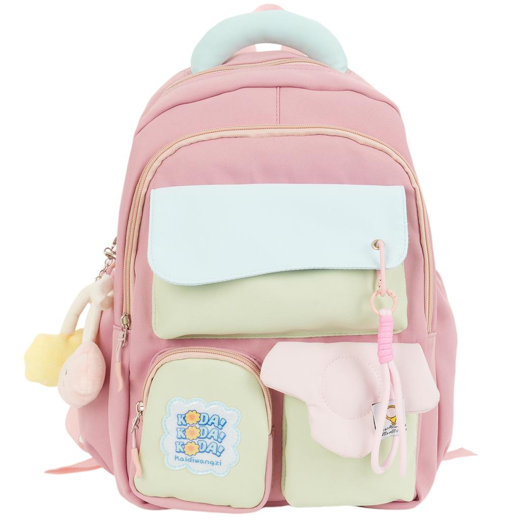 Большая вместимость школьного рюкзака для студента, женский водонепроницаемый рюкзак, контрастный цвет