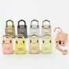 Square Metal Clasp Turn Lock Twist Key Locks Rose Gold DIY Handbag Purse Closure Bag Parts Leather Hardware Accessories