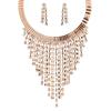 New Necklace Street Shooting Creative Fashion Multi-layer Tassel Necklace Earrings Collar Jewelry