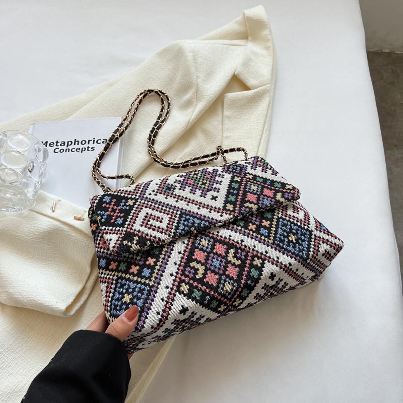 Женская модная повседневная сумка через плечо, новая стильная сумка через плечо с цепочкой, модная и простая большая сумка