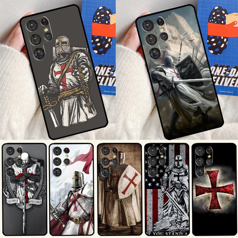 Templar Knight For Samsung Galaxy S22 Ultra S21 Ultra Note 20 S20 FE S8 S9 S10 Note 10 Plus Phone Case