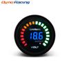 Dynoracing 2 Inch 52mm 12V Car Digital Voltmeter Volt Gauge Meter 20 LED Black 7.5-20V Volts Volt Car Meter