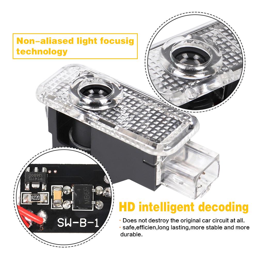 2026 2026 Hot For AQ2 Q3 Q5 Q7 Q8 A3 8V 8Y A5 Sportback A6 C5 C7 C8 A1 8X A4 B5 B6 B7 B8 B9 A7 A8 LED Car Door Logo Welcome Light Accessories