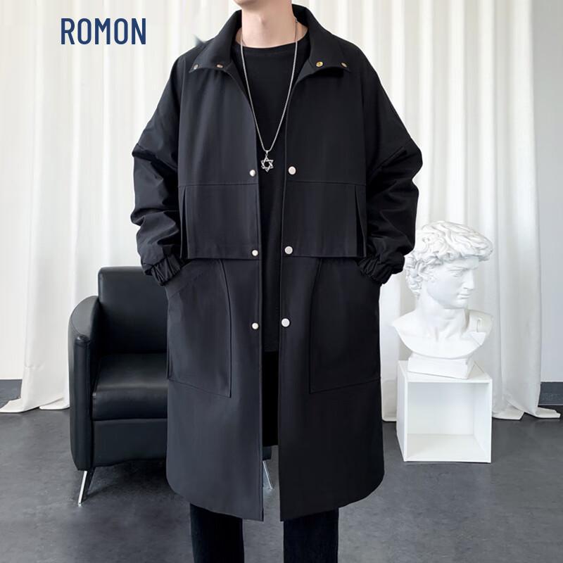 ROMON Мужской тренч средней длины для бизнеса