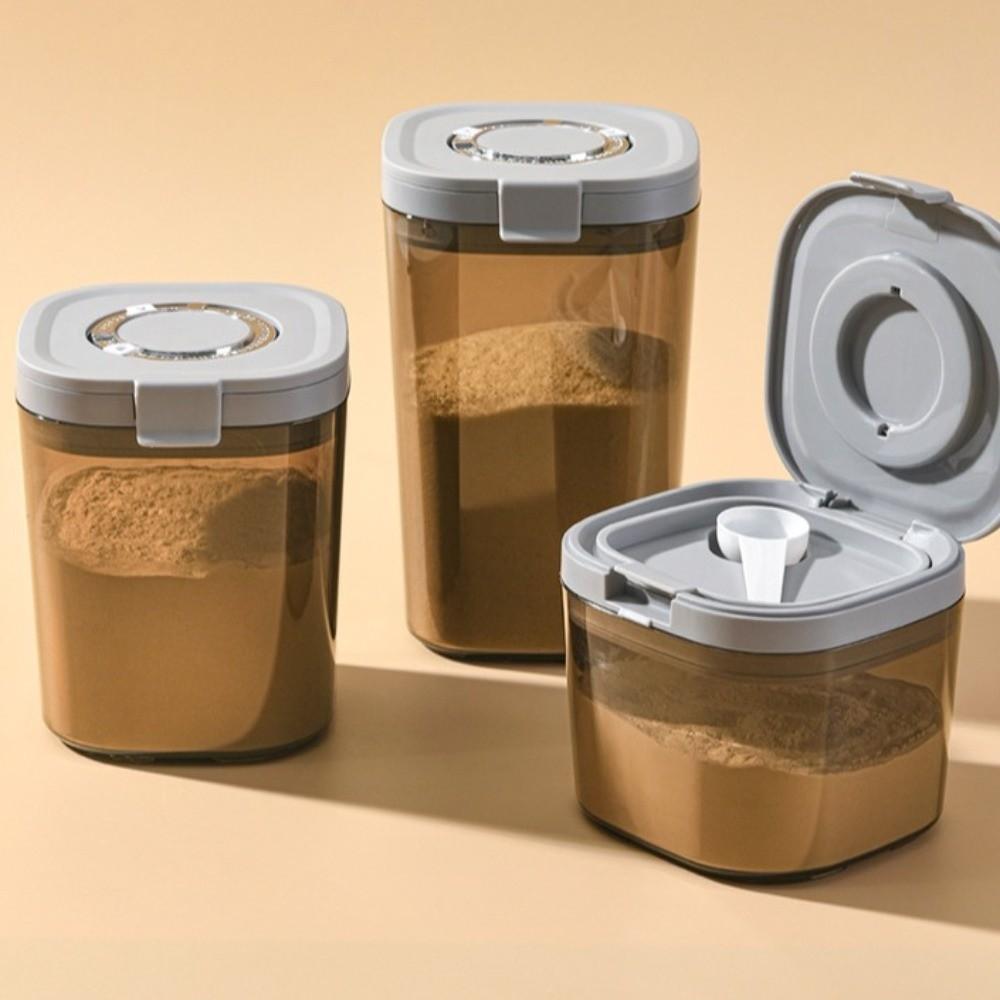 With Scraper Spoon Food Sealed Box 800ml/1300ml/1800ml Airtight Container  for Kids