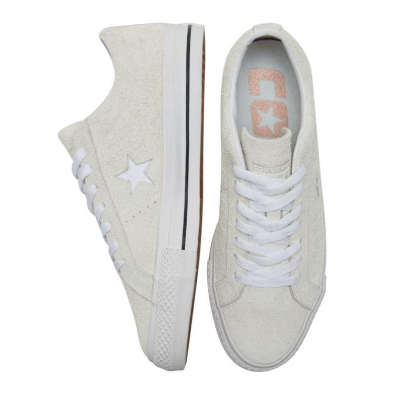 Converse Кеды One Star Pro Pro Ретро Повседневные Прочные Легкие Низкие Унисекс Кремовые
