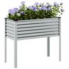 VidaXL Planter 100x45x90 Cm Stainless Steel, Outdoor Planter, Flower Box, Tomato Planter 4008973