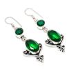Chrome Diopside Gemstone 925 Sterling Silver Jewelry Earring 2.21 " V4p83
