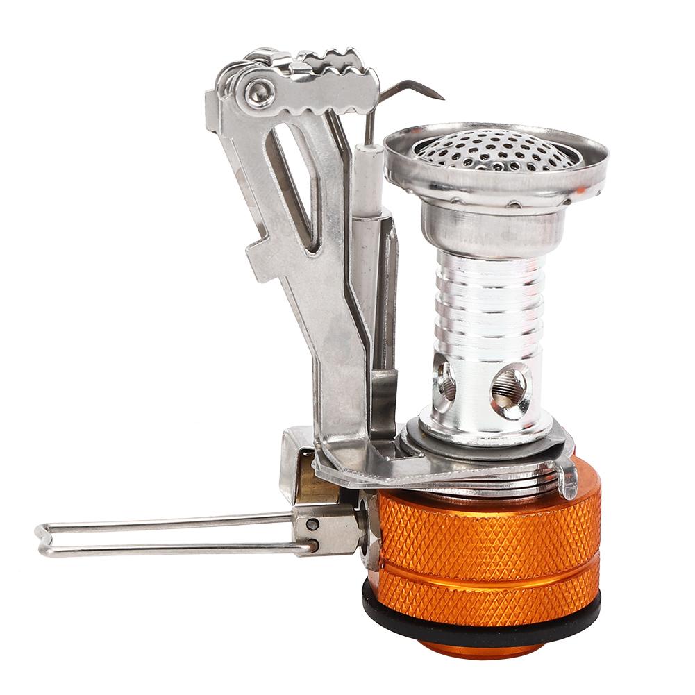 Мини-печь для кемпинга из нержавеющей стали 304 с интегрированной электронной зажигалкой