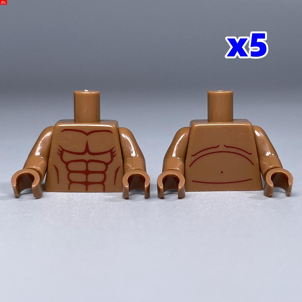 10 шт. Кубики MOC Торс Тело Мужчина Мышечные Штаны 4 см Деталь Фигурки Частицы Собранные Строительные Блоки Детские Игрушки