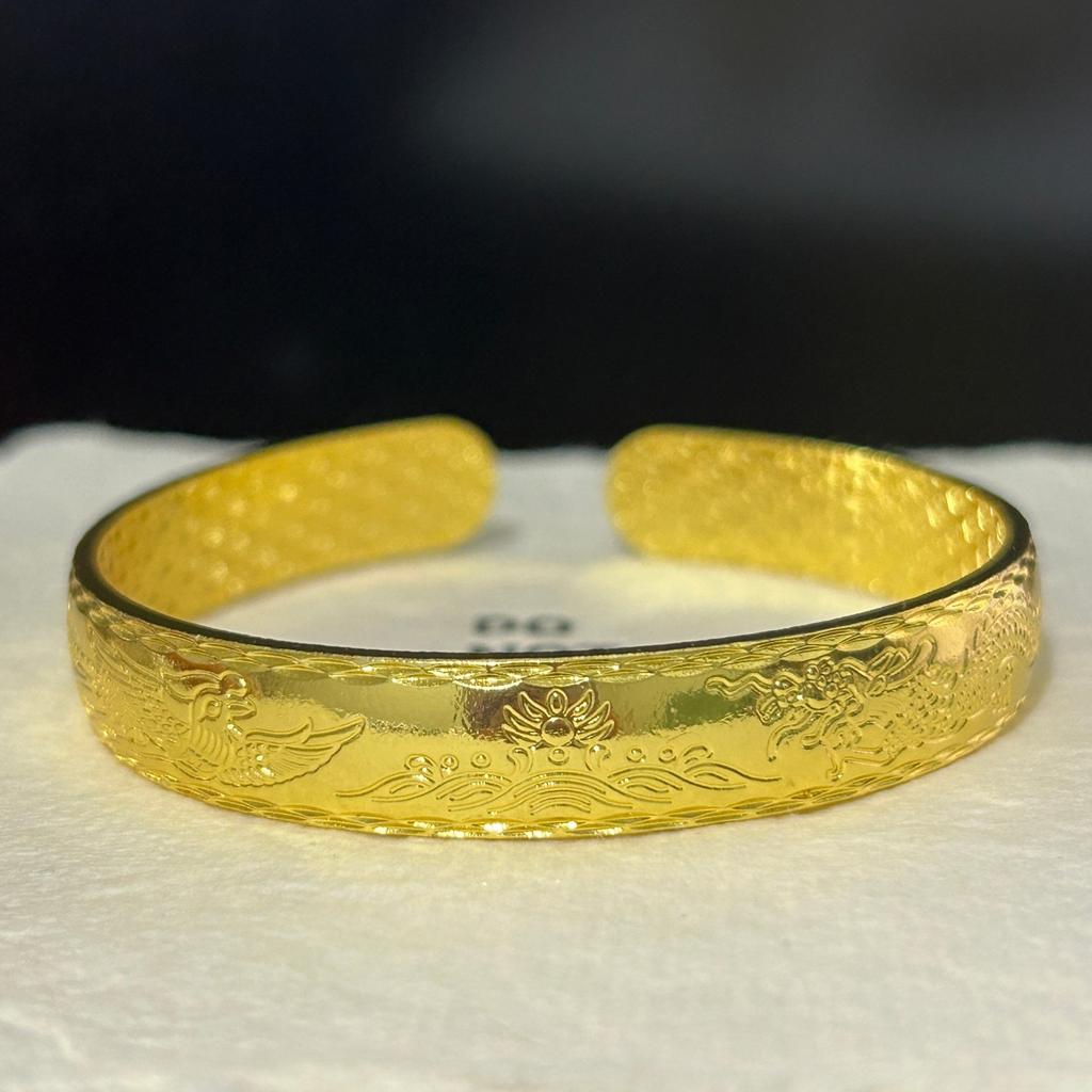 Dragon and Phoenix Chengxiang Heart Sutra Open Bracelet Bracelet Accessories